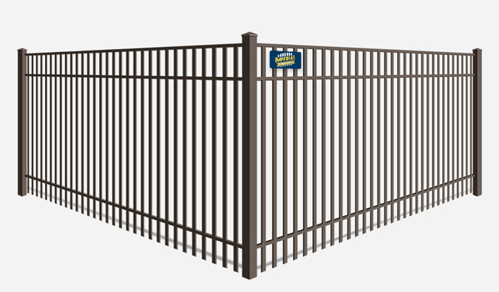 Double picket wrought iron fence company Tewksbury