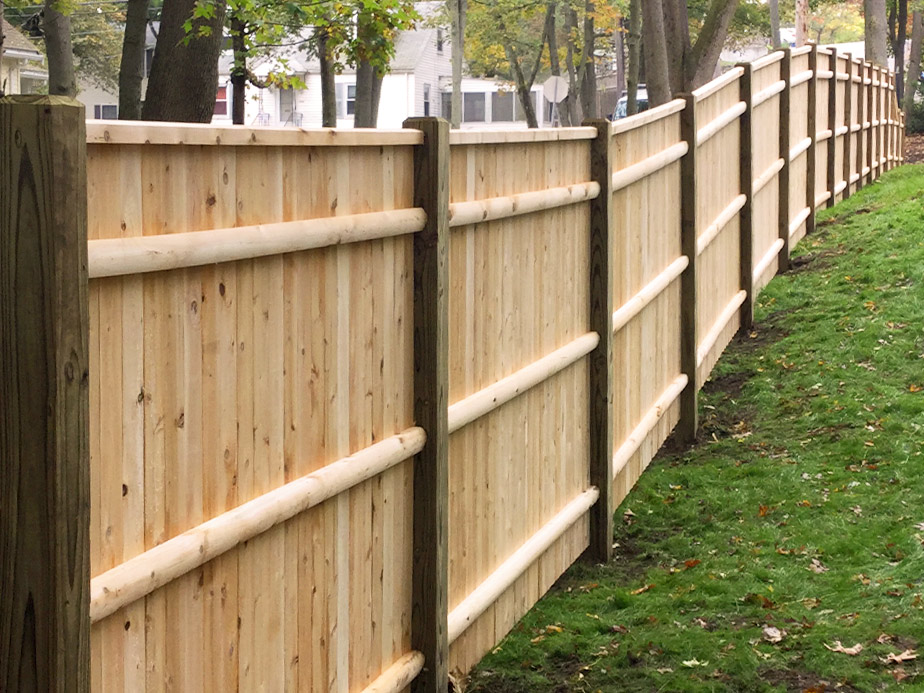 Andover Massachusetts wood privacy fencing
